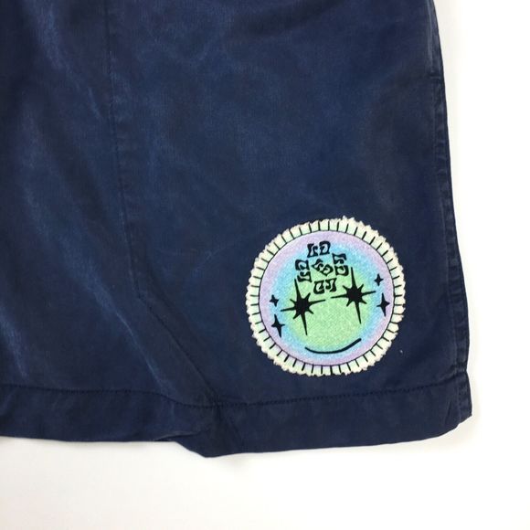 New Lost Daze Men's Shorts Size M Navy Blue Side Slash Pockets/Back Pocket - Picture 3 of 6